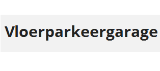 Vloer parkeergarage
